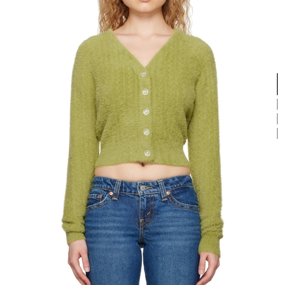 Levi’s green knit cardigan